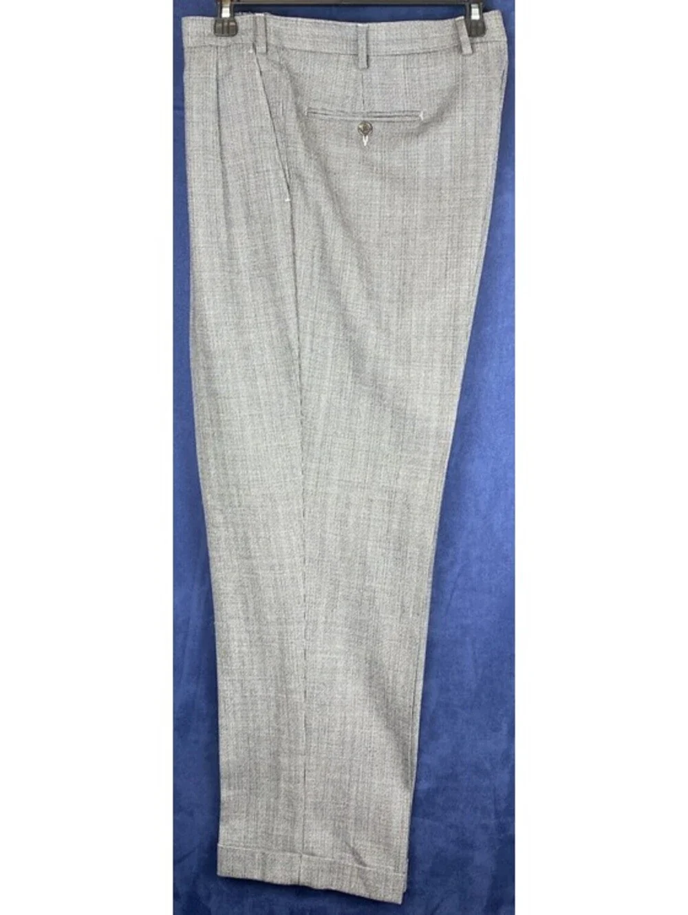 Lauren Ralph Lauren Men’s Trousers W38 L30 Gray 100% Wool Cuffed Dress pants